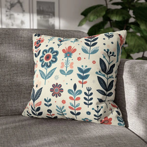 Flower Garden Decorative Pillowcase – Spun Polyester - Dipaliz - Chair & Sofa Cushion Covers