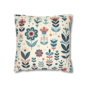 Flower Garden Decorative Pillowcase – Spun Polyester - Dipaliz - Chair & Sofa Cushion Covers