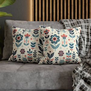 Flower Garden Decorative Pillowcase – Spun Polyester - Dipaliz - Chair & Sofa Cushion Covers