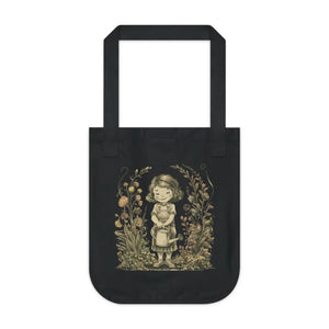 Vibrant Eco Friendly Tote - Flower Girl Organic Cotton - Dipaliz - Bags