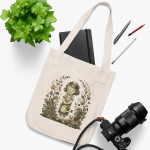 Vibrant Eco Friendly Tote - Flower Girl Organic Cotton - Dipaliz - Bags