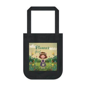 Floral Canvas Tote Bag - Organic Cotton Daily use - Dipaliz - Bags