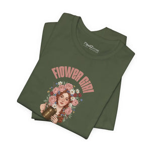 Soft Cotton Music Lover Tee - Flower Girl Design - Dipaliz - T-shirts