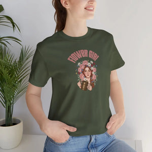 Soft Cotton Music Lover Tee - Flower Girl Design - Dipaliz - T-shirts
