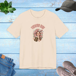 Soft Cotton Music Lover Tee - Flower Girl Design - Dipaliz - T-shirts