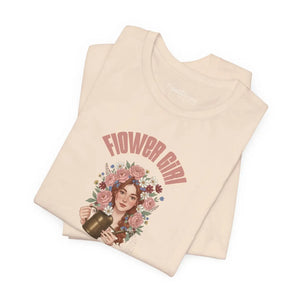 Soft Cotton Music Lover Tee - Flower Girl Design - Dipaliz - T-shirts