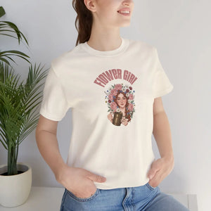 Soft Cotton Music Lover Tee - Flower Girl Design - Dipaliz - T-shirts