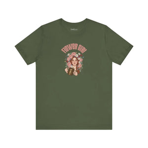 Soft Cotton Music Lover Tee - Flower Girl Design - Dipaliz - T-shirts