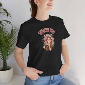 Soft Cotton Music Lover Tee - Flower Girl Design - Dipaliz - T-shirts