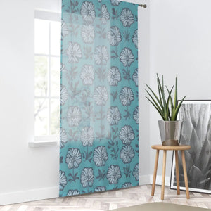 Modern Flower Graphic Window Curtain - Home Decor - Dipaliz - Curtains