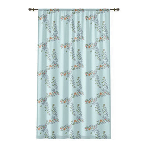 Stylish Leaves Pattern Window Curtains - 50x84 Polyester - Dipaliz