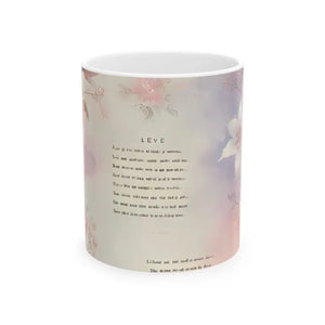 Charming Ceramic Mug - Durable White Floral Style - Dipaliz - Mugs