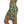 Women’s Mini Skirt Flower Pattern Stretchy Green - Dipaliz - Skirts