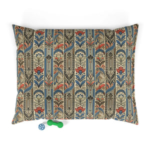 Flower Pattern Cotton Pet Bed - Furry Comfort - Dipaliz - Beds