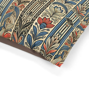 Flower Pattern Cotton Pet Bed - Furry Comfort - Dipaliz - Beds