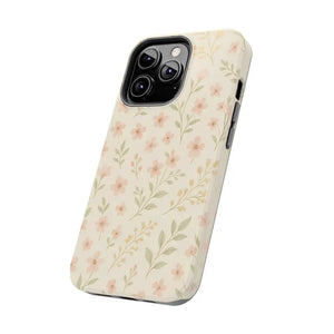 Flower Patterned Tough Phone Case - Soft Grip Blooming Design - Dipaliz - Mobile Cases