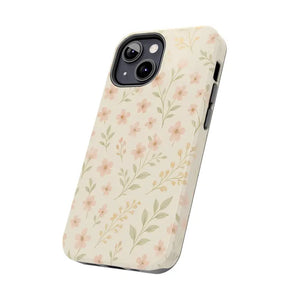 Flower Patterned Tough Phone Case - Soft Grip Blooming Design - Dipaliz - Mobile Cases