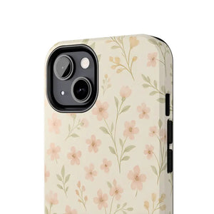 Flower Patterned Tough Phone Case - Soft Grip Blooming Design - Dipaliz - Mobile Cases