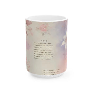 Charming Ceramic Mug - Floral Style Durable White - Dipaliz - Mugs