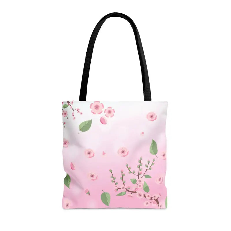 Chic Pink Tote: Floral Pattern for Style Elevation! - Medium Bags