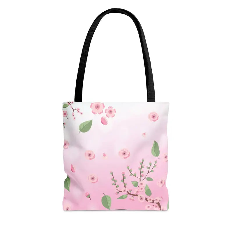 Chic Pink Tote: Floral Pattern for Style Elevation! - Small Bags