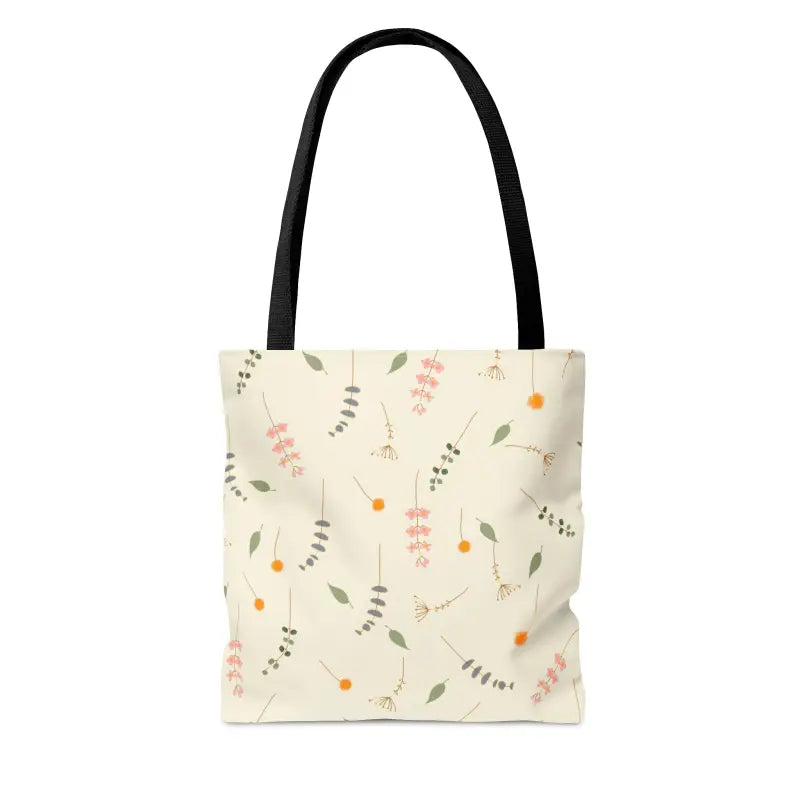 Chic Flower Power Tote Bag - Simple Elegance in Polyester - Bags