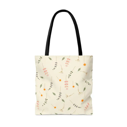 Chic Flower Power Tote Bag - Simple Elegance in Polyester - Bags