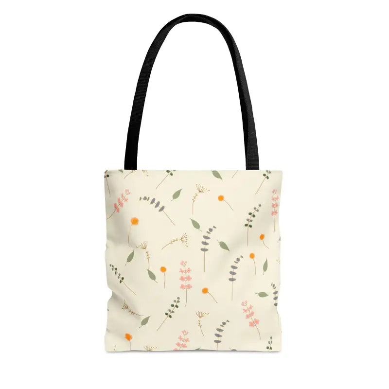 Chic Flower Power Tote Bag - Simple Elegance in Polyester - Bags