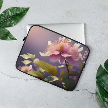 Flower Power Laptop Sleeve: Padded Zipper Protection - Computer Accessories
