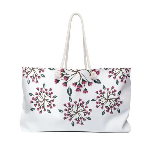 Floral Oversized Polyester Weekender: Perfect for Stylish Escapes - 24’’ × 13’’ Bags