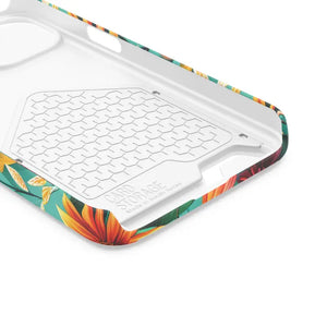 Phone Case with Vibrant Flowers and Card Holder - Dipaliz - Mobile Cases