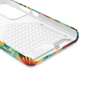 Phone Case with Vibrant Flowers and Card Holder - Dipaliz - Mobile Cases