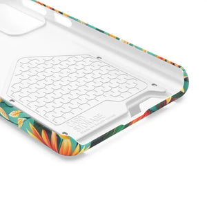 Phone Case with Vibrant Flowers and Card Holder - Dipaliz - Mobile Cases