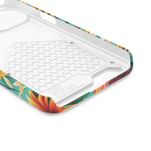 Phone Case with Vibrant Flowers and Card Holder - Dipaliz - Mobile Cases