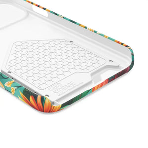 Phone Case with Vibrant Flowers and Card Holder - Dipaliz - Mobile Cases