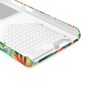 Phone Case with Vibrant Flowers and Card Holder - Dipaliz - Mobile Cases