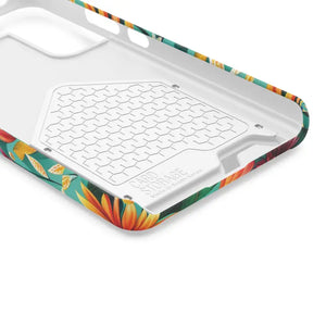 Phone Case with Vibrant Flowers and Card Holder - Dipaliz - Mobile Cases