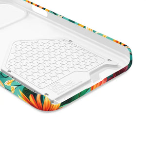 Phone Case with Vibrant Flowers and Card Holder - Dipaliz - Mobile Cases