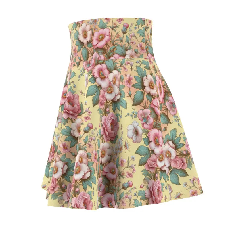 Enchanting Floral Skater Skirt: Chic & Comfy Style for Women - Dresses