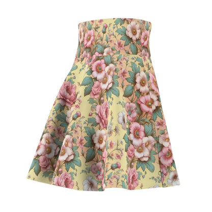 Enchanting Floral Skater Skirt: Chic & Comfy Style for Women - Dresses