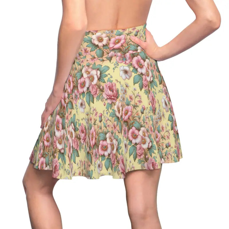 Enchanting Floral Skater Skirt: Chic & Comfy Style for Women - Dresses