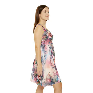 Floral Skater Dress - Elegant Fit and Flare Style - Dipaliz - Dresses