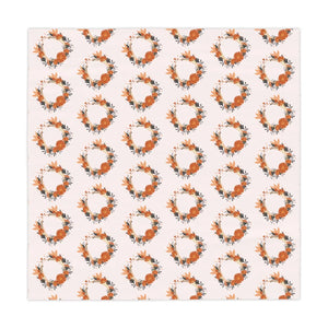 Flower Wreath Pink Tablecloth – Soft Polyester - Dipaliz - Tablecloths