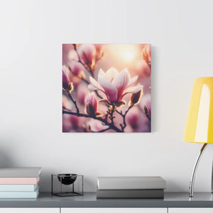 Vibrant Flowering Magnolia Wall Art - Satin Canvas - Dipaliz - Prints