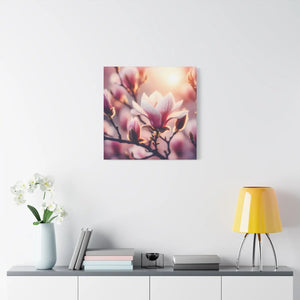 Vibrant Flowering Magnolia Wall Art - Satin Canvas - Dipaliz - Prints