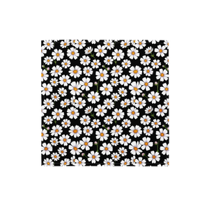 Eco Friendly Bandana - White Flowers Print Design - Dipaliz - s - and Scarves
