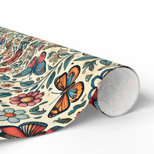 Stylish Floral Butterfly Wrapping Papers - Elegant Gift Wrap - Dipaliz - Paper