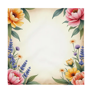Cloth Napkin Set - Floral Corners Soft Dining Upgrade - Dipaliz - Napkins