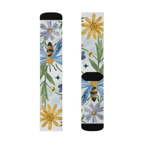 Vibrant Nature Pattern Sublimation Socks - Eco-friendly Gifts - Dipaliz