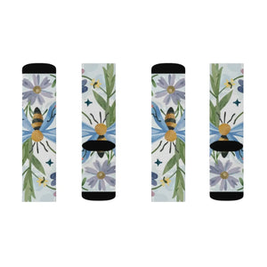 Vibrant Nature Pattern Sublimation Socks - Eco-friendly Gifts - Dipaliz